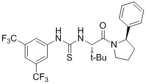 1032509-40-2 |  N-[3,5-bis(trifluoromethyl)phenyl]-N'-
[(1S)-2,2-dimethyl-1-[[(2R)-2-phenyl-1-
pyrrolidinyl]carbonyl]propyl]-Thiourea