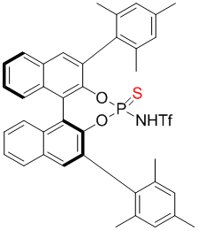 1042671-80-6 | 1,1,1-trifluoro-N-[(11bS)-4-sulfido-2,6-bis(2,4,6-trimethylphenyl)dinaphtho[2,1-d:1',2'-f][1,3,2]dioxaphosphepin-4-yl]-Methanesulfonamide