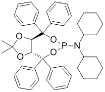 1193254-83-9 |  (3aR,8aR)-N,N-dicyclohexyltetrahydro-2,2-dimethyl-
4,4,8,8-tetraphenyl-1,3-Dioxolo[4,5-e][1,3,2]dioxaphosphepin-6-
amine