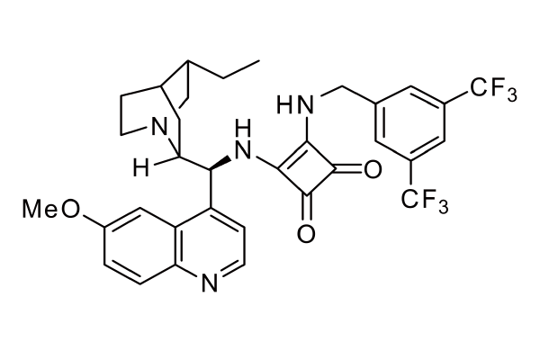 1204591-53-6  | 3-[[[3,5-bis(trifluoromethyl)phenyl]methyl]amino]-4-[[(8α,9S)-10,11-dihydro-6'-methoxycinchonan-9-yl]amino]-3-Cyclobutene-1,2-dione