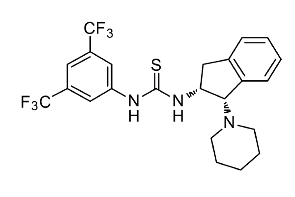 1262616-57-8   | N-[3,5-bis(trifluoromethyl)phenyl]-N'-[(1S,2R)-2,3-dihydro-2-(1-piperidinyl)-1H-inden-1-yl]-Thiourea