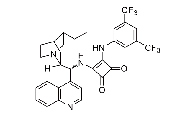 1407166-64-6  |  3-[[3,5-bis(trifluoromethyl)phenyl]amino]-4-[[(9R)-10,11-dihydrocinchonan9-yl]amino]-3-Cyclobutene-1,2-dione 