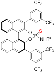 1579300-72-3 |  N-[(11bS)-2,6-bis[3,5-bis(trifluoromethyl)phenyl]-4-sulfidodinaphtho[2,1-d:1',2'-f][1,3,2]dioxaphosphepin-4-yl]-1,1,1-trifluoro-Methanesulfonamide