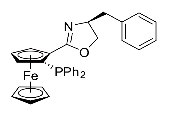 163169-14-0 | (2R)-1-[(4S)-4,5-Dihydro-4-phenylmethyl-2-oxazolyl]-2-(diphenylphosphino)ferrocene