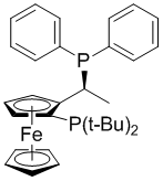 223121-01-5 | (S)-1-[(RP)-2-(Di-tert-butylphosphino)ferrocenyl]ethyldiphenylphosphine