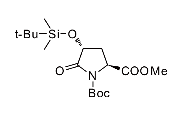 267420-70-2   | (2S,4R)-1-tert-butyl 2-methyl 4-((tert-butyldimethylsilyl)oxy)-5-oxopyrrolidine-1,2-dicarboxylate