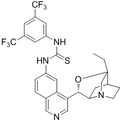 890043-55-7 | N-[3,5-bis(trifluoromethyl)phenyl]-N'-
[(3a,9S)-3,9-epoxy-10,11-dihydrocinchonan-6'-
yl]-Thiourea